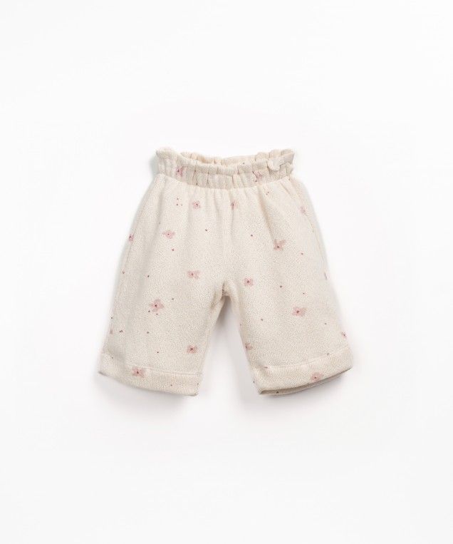 printed jersey trousers - pencil