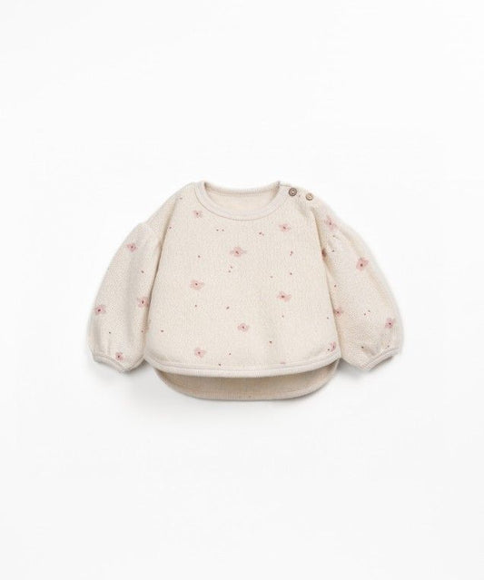 printed jersey sweater - pencil