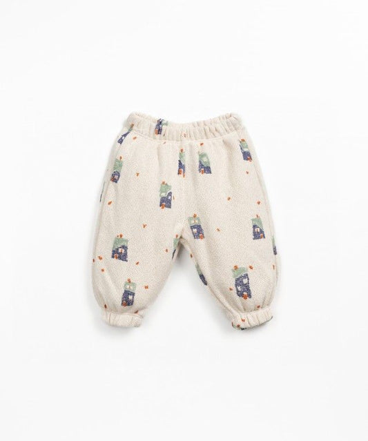 printed jersey trousers - baby - pencil - houses