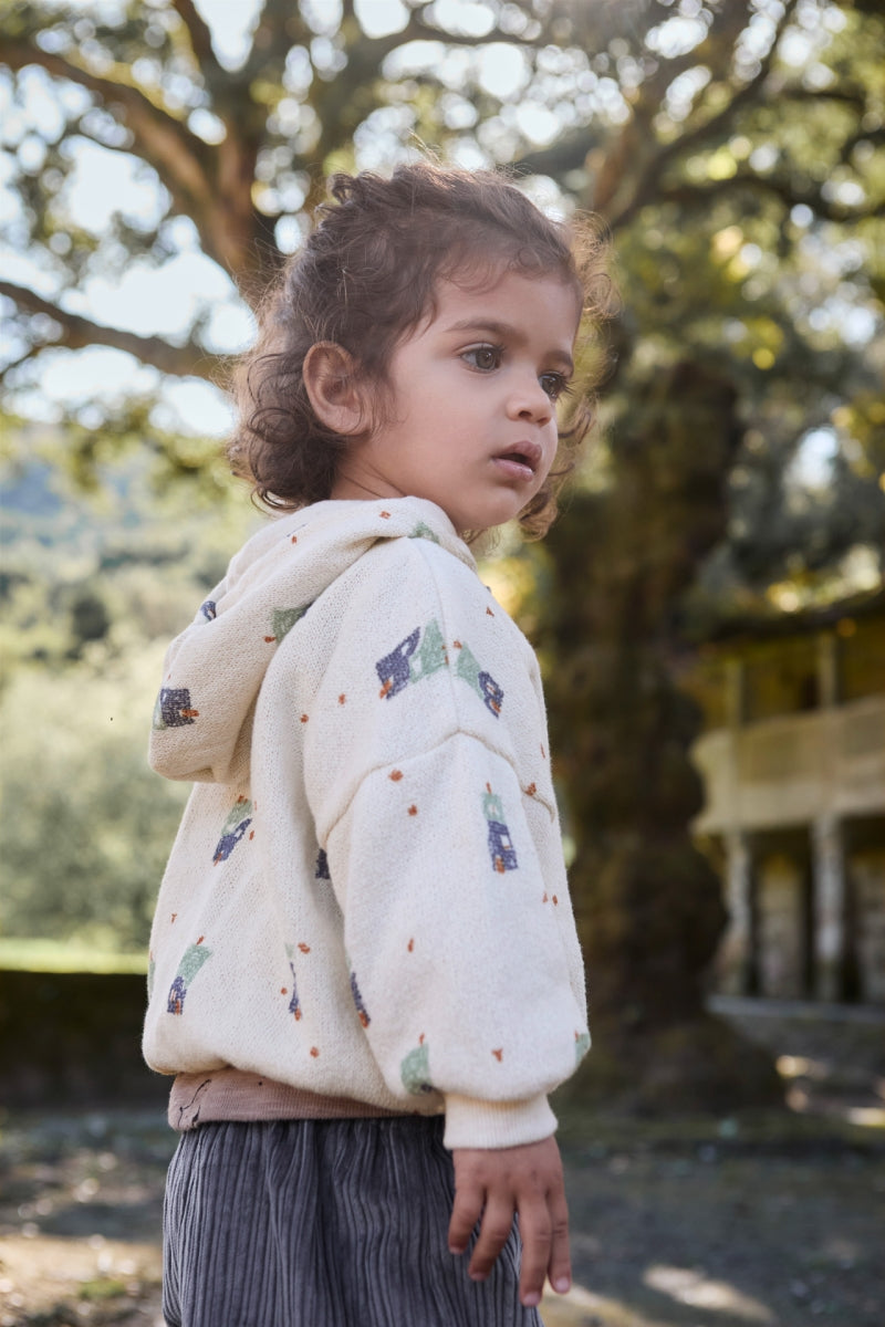 printed jersey sweater - baby - pencil - houses