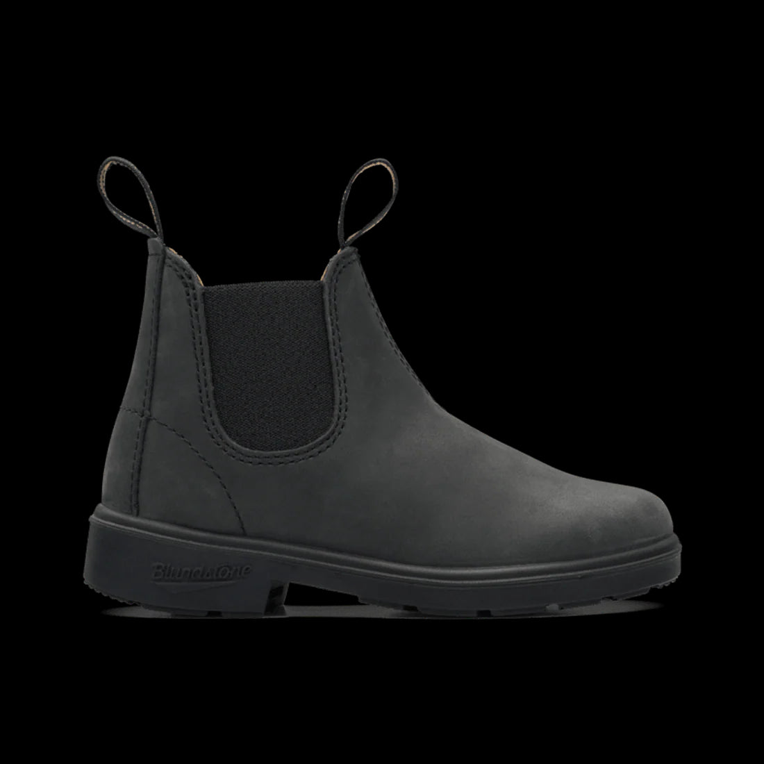 blundstone boots kids - rustic black