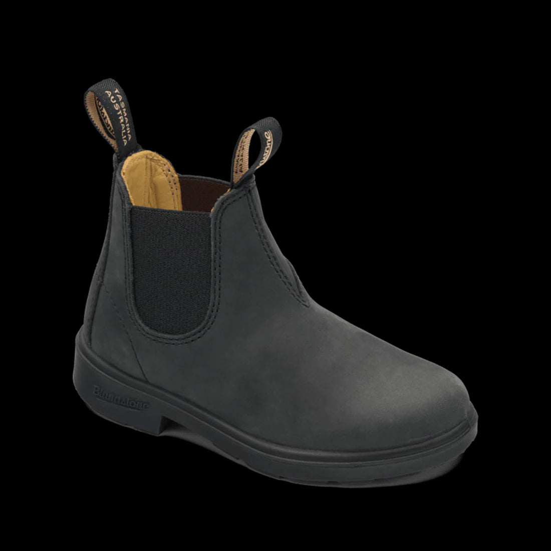 blundstone boots kids - rustic black