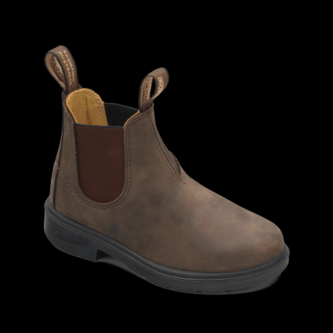 blundstone boots kids - rustic brown