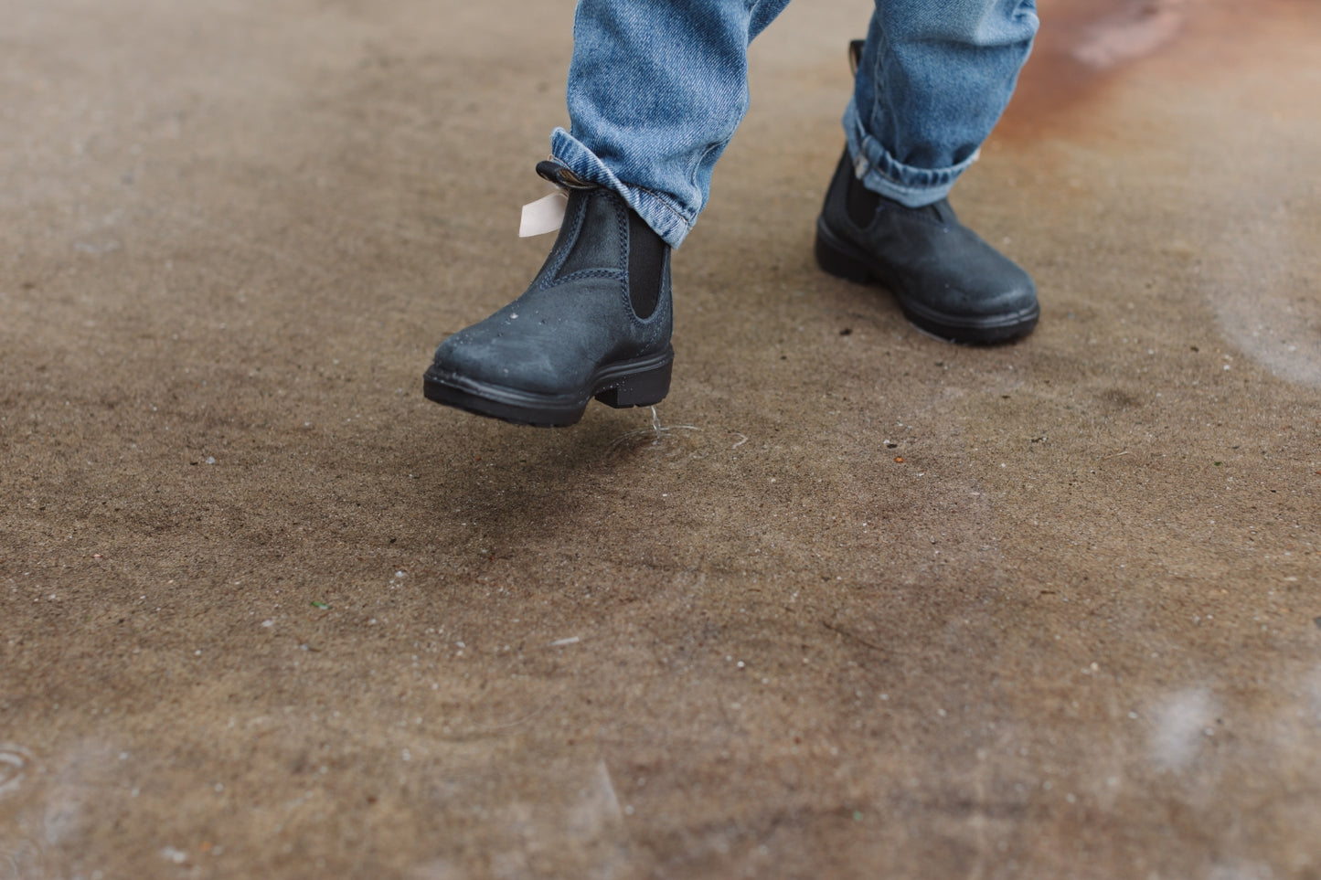 blundstone boots kids - suede navy