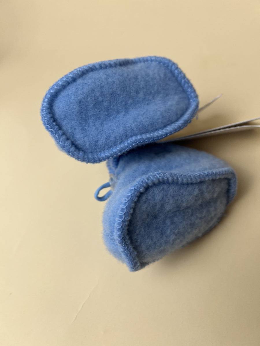 booties - light blue - 100% wol