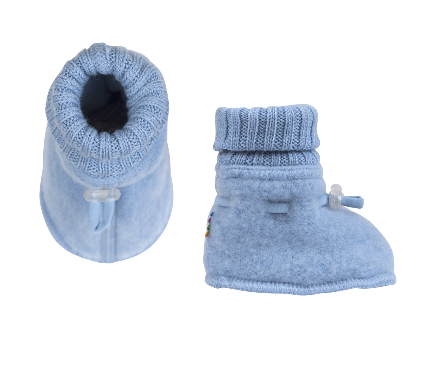 booties - light blue - 100% wol
