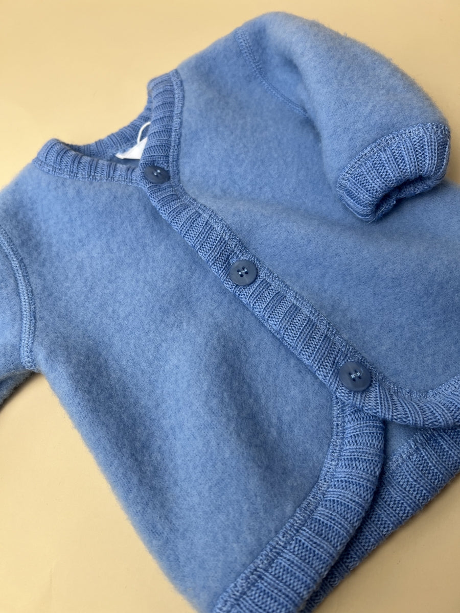 cardigan/jas - light blue - 100% wol