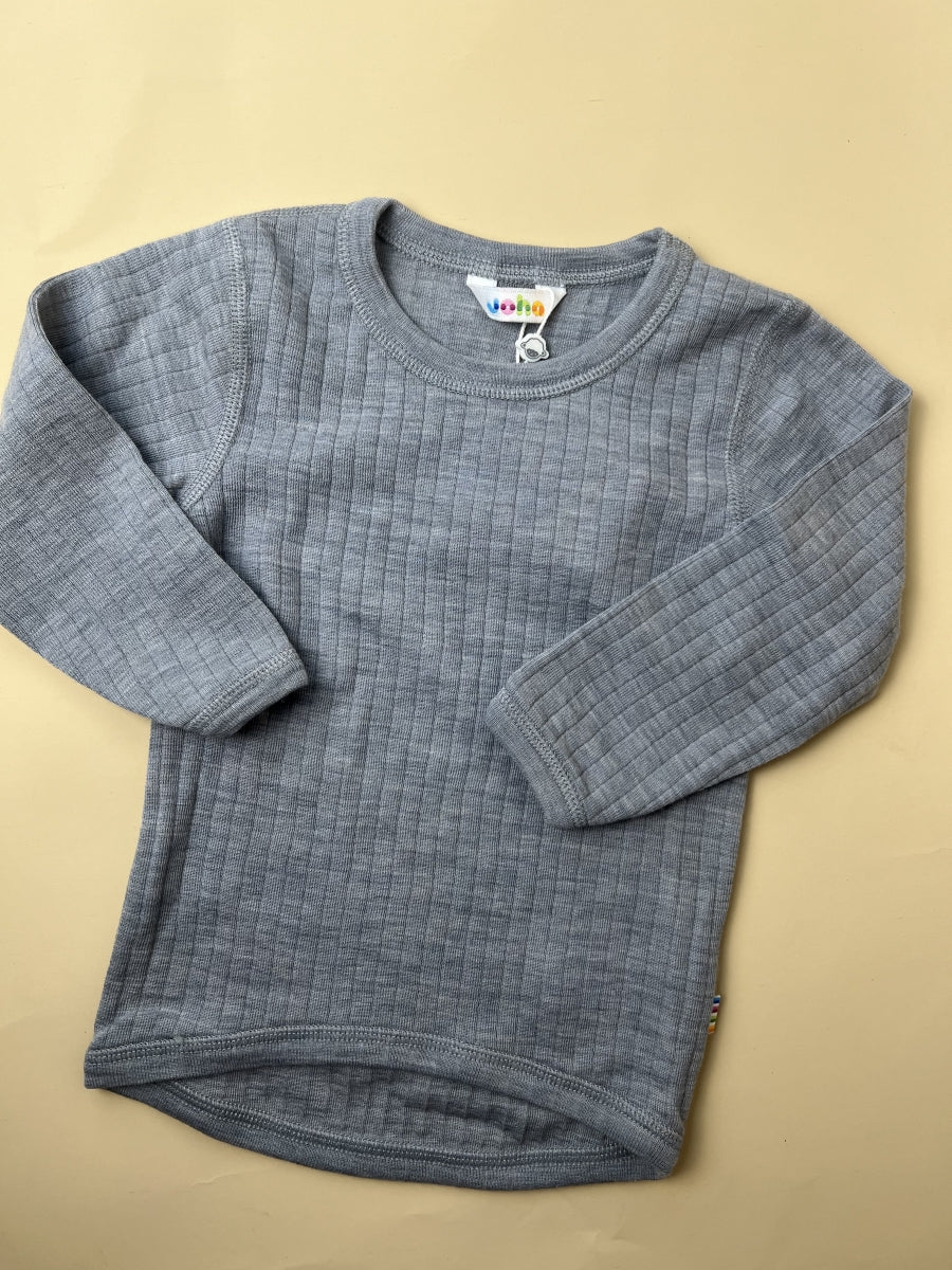 basic shirt - light grey - 100% wol