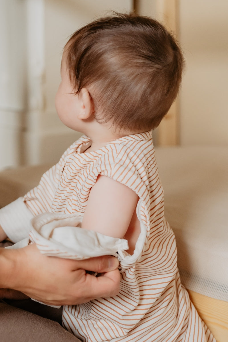 4 seizoenen slaapzak - hazel streepjes