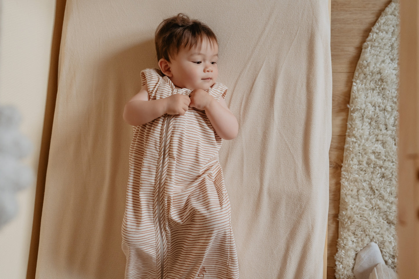 4 seizoenen slaapzak - hazel streepjes