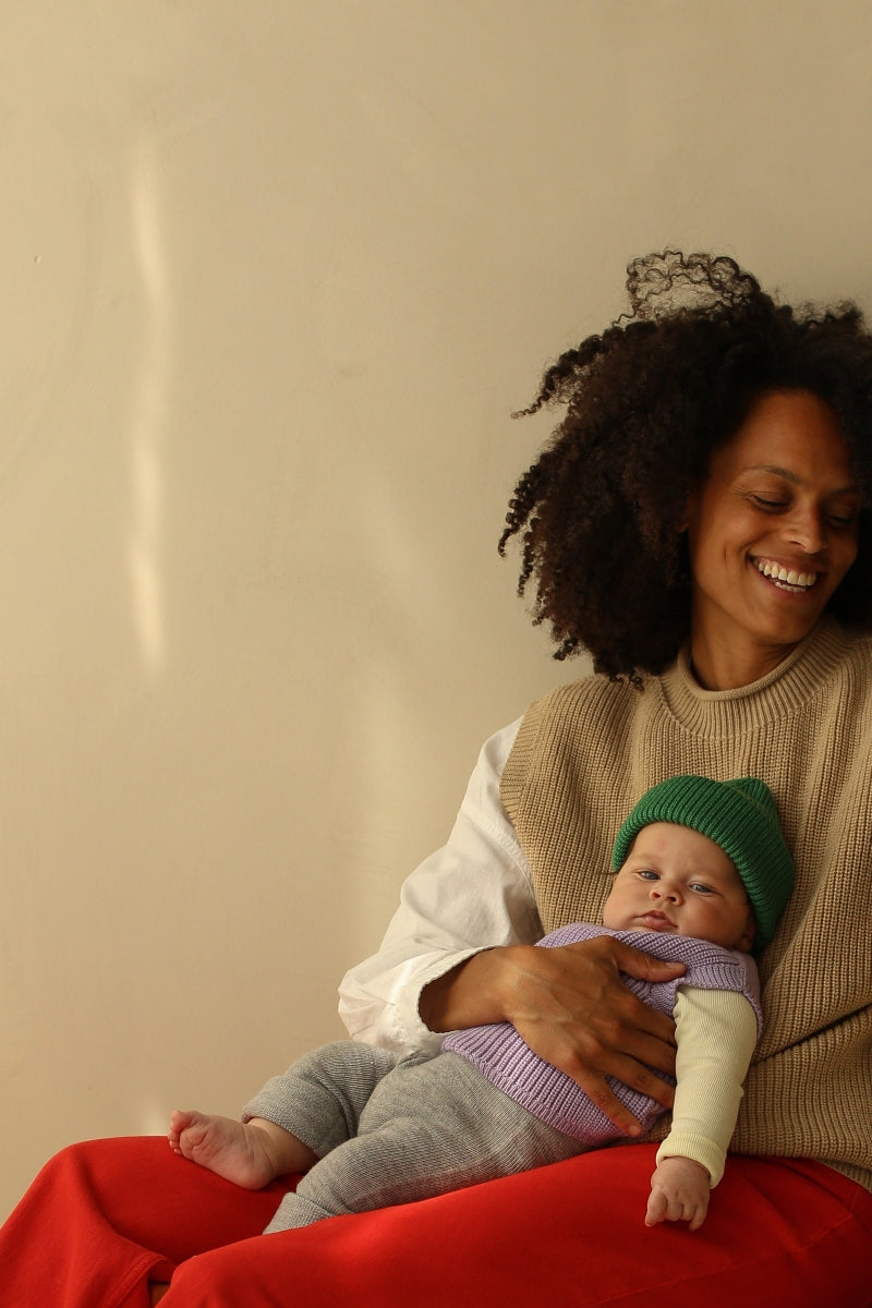 beanie fonzie grass - kids