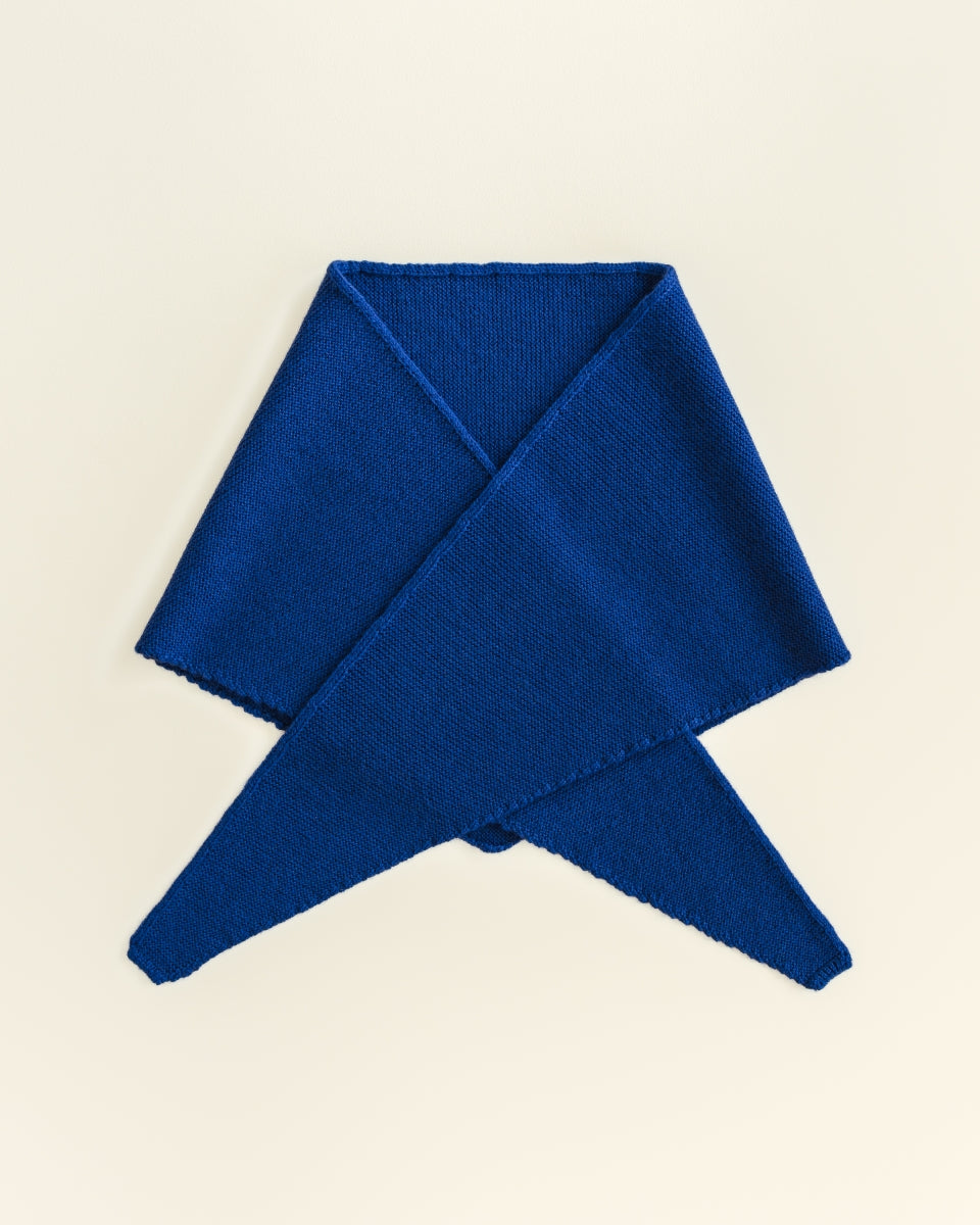 triangle scarf josephina - cobalt blue