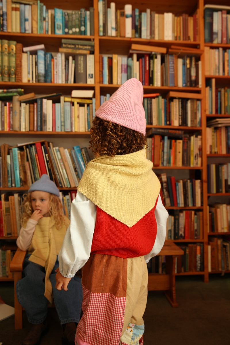 triangle scarf josephina - light yellow