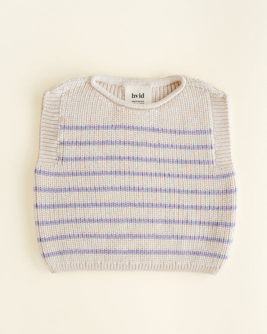 vest harvey baby - cream/lilac