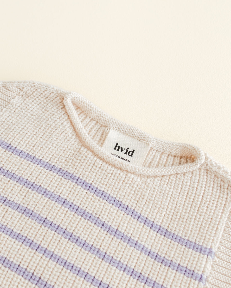 vest harvey baby - cream/lilac