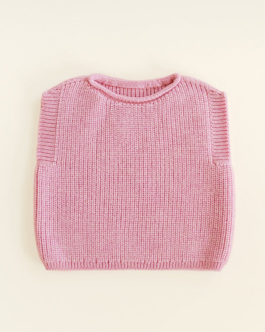 vest harvey baby - cotton candy