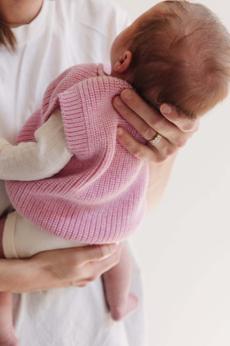 vest harvey baby - cotton candy