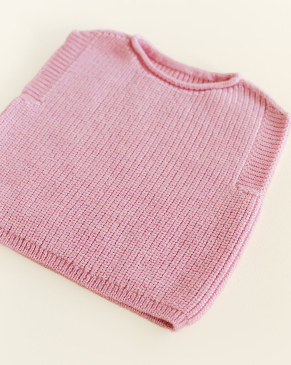 vest harvey baby - cotton candy