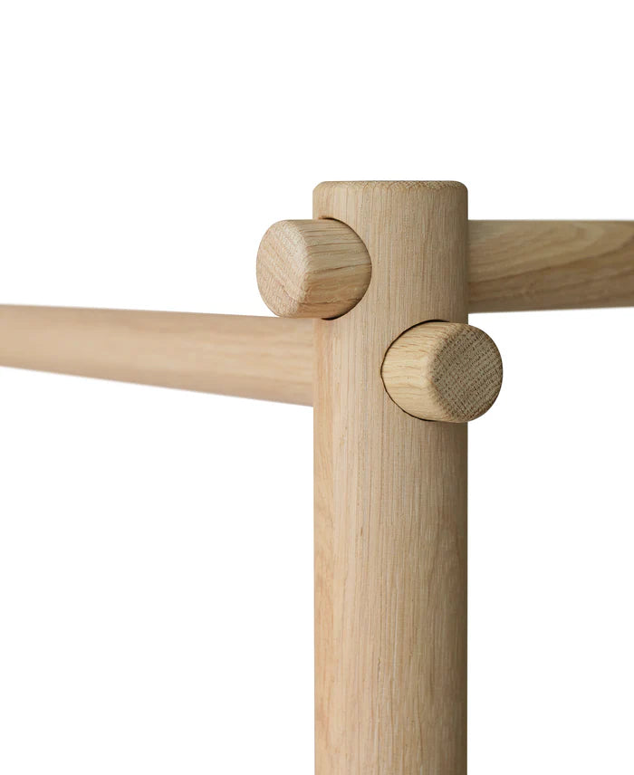 camp canopy bed - 90x180 cm - white/oak