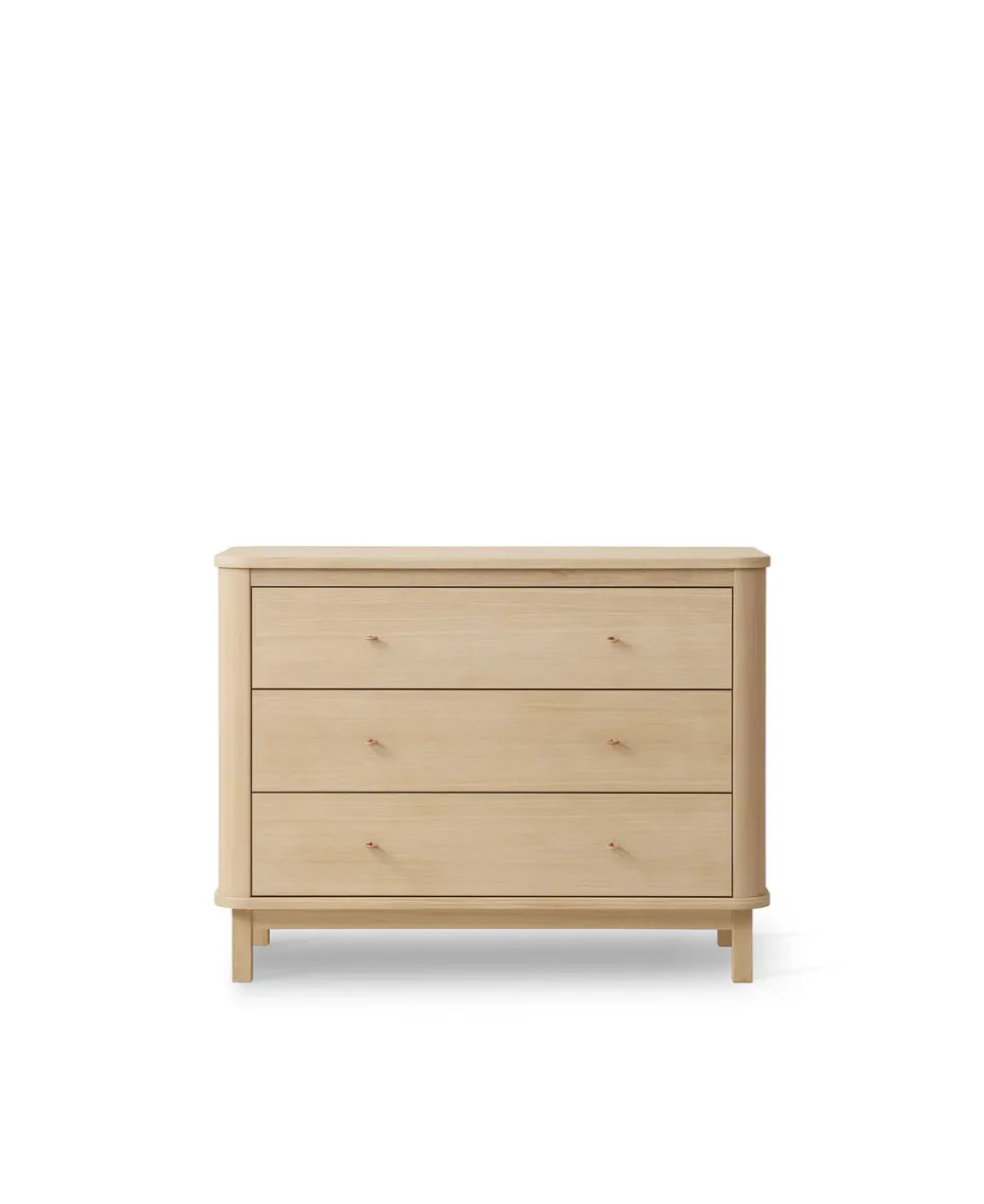 commode wood - 3 lades - oak