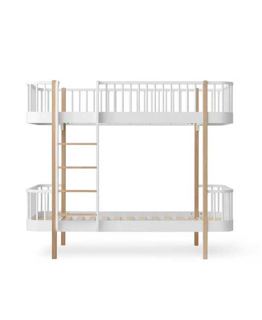 wood original bunk bed - 90x200 cm - white/oak