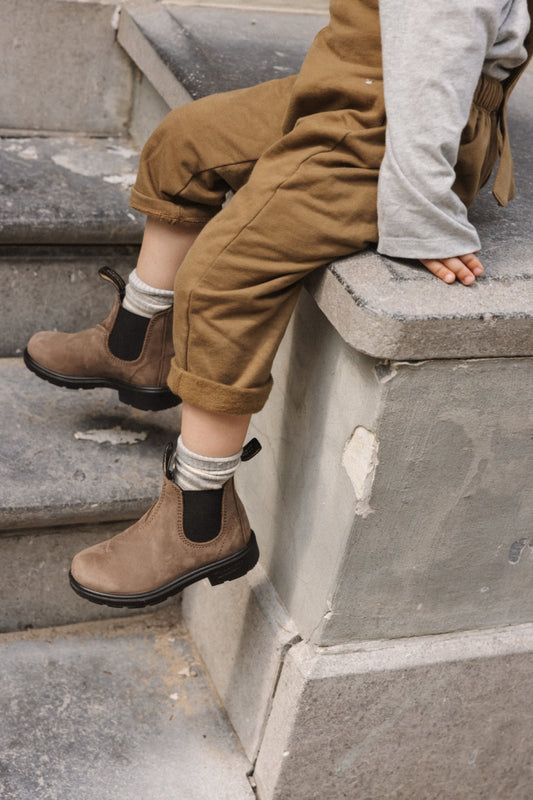 blundstone boots kids - mushroom