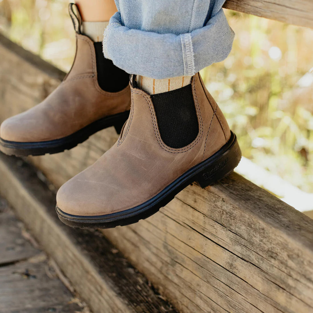 blundstone boots kids - mushroom