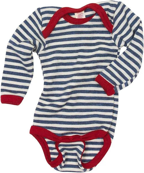 wollen body - blauwe strepen