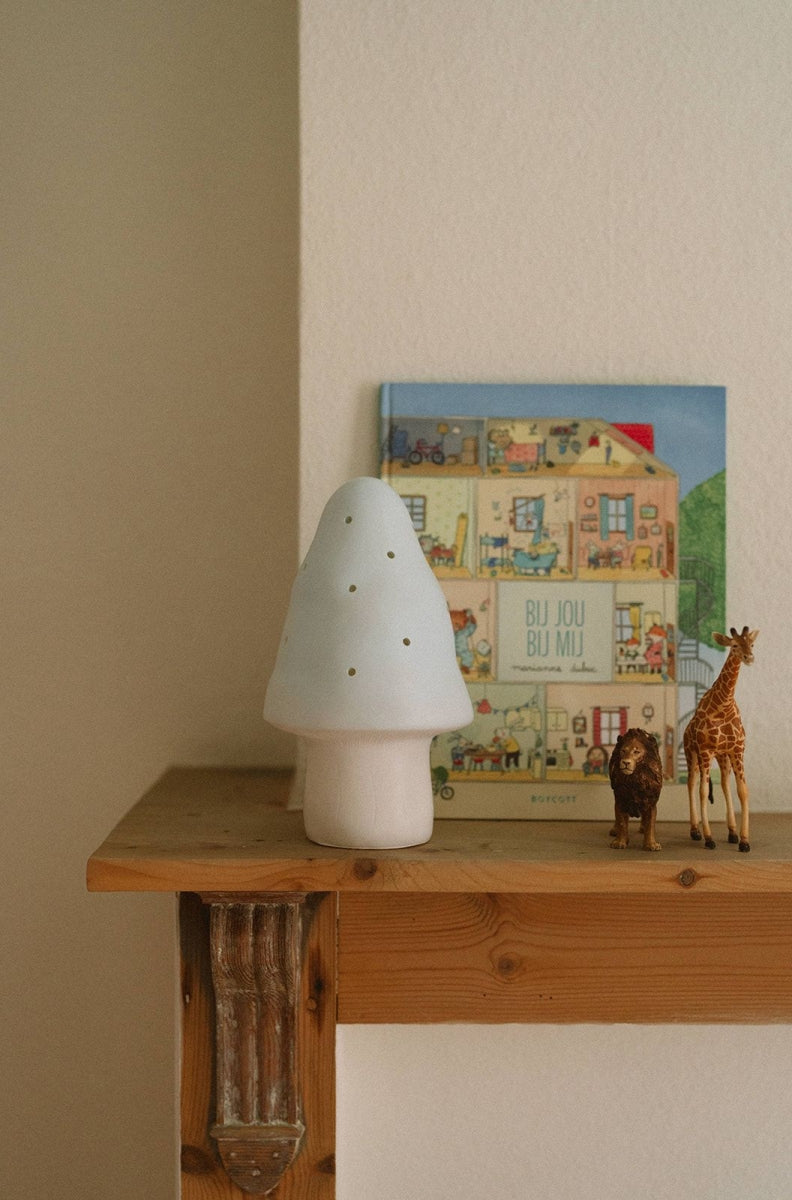 paddenstoel lamp - klein - blauw