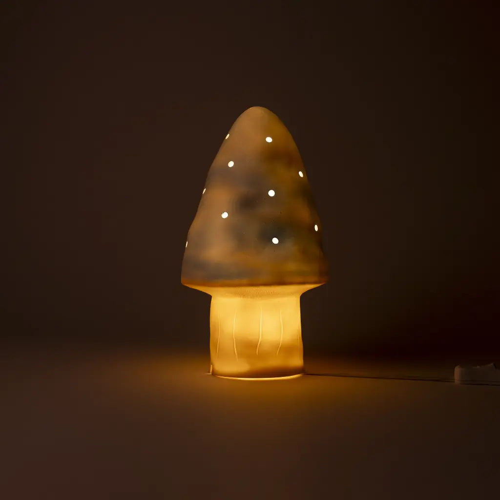 paddenstoel lamp - klein - blauw