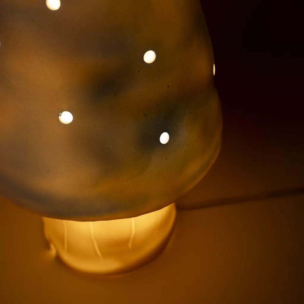 paddenstoel lamp - klein - blauw