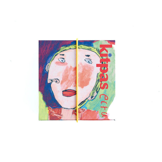 raamkrijtjes artiest  - medium - 6 stuks - face - pastel kleuren