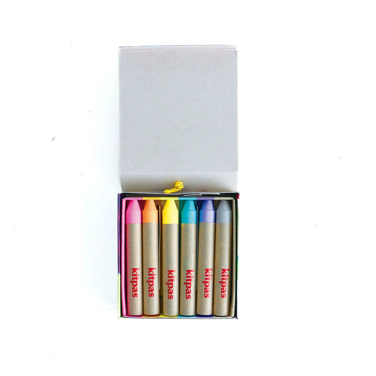 raamkrijtjes artiest  - medium - 6 stuks - face - pastel kleuren