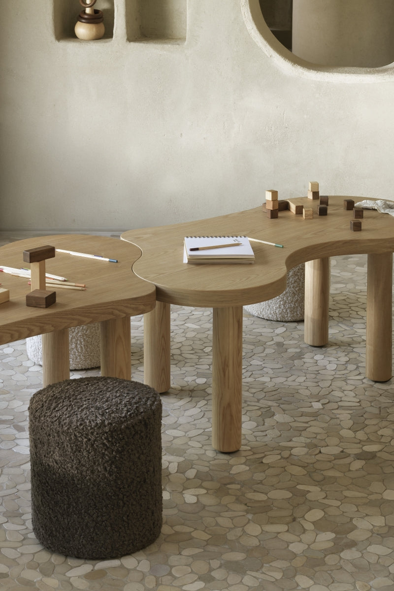 organische kids tafel - natural ash