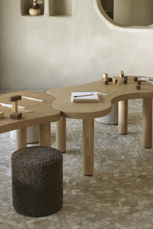 organische kids tafel - natural ash