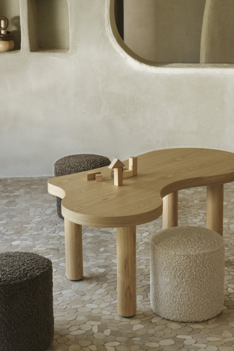 organische kids tafel - natural ash