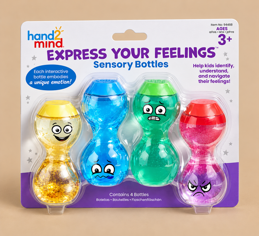 set van 4 sensory flesjes - mijn gevoelens