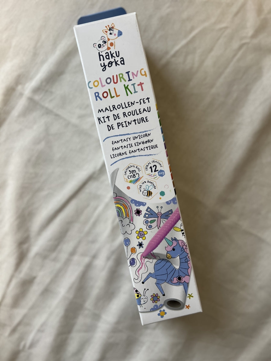 kleurrol kit eenhoorn - incl 12 krijtjes
