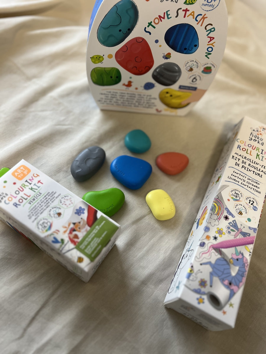 kleurrol kit eenhoorn - incl 12 krijtjes
