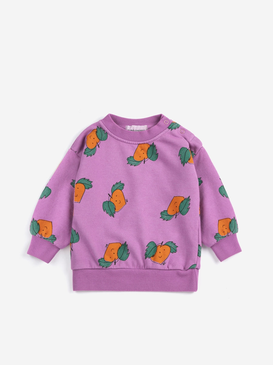 tangerine all over sweatshirt