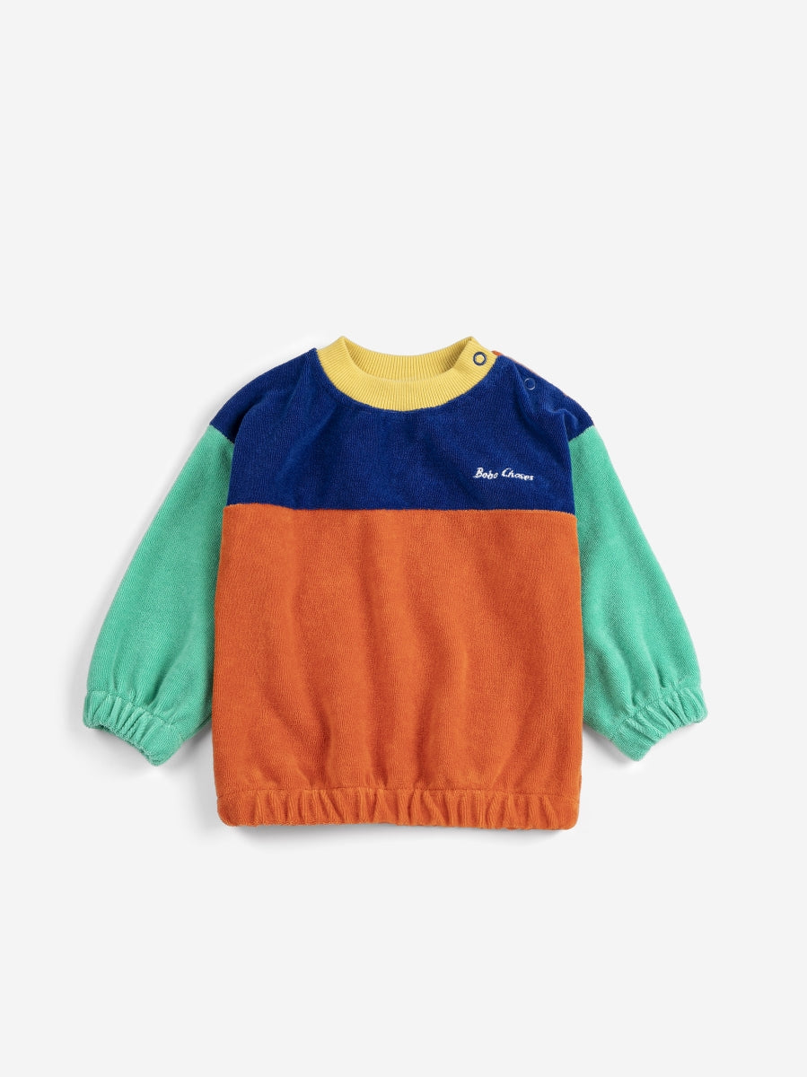 bobo choses color block sweatshirt