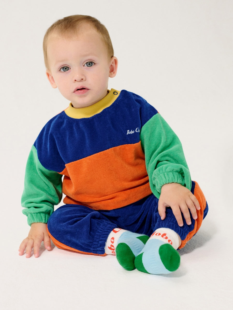 bobo choses color block sweatshirt