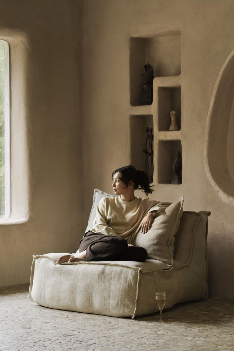 linnen lounger - beige