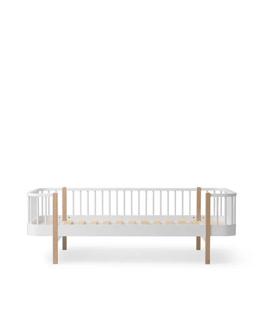 wood original day bed - 90x200 cm - white/oak