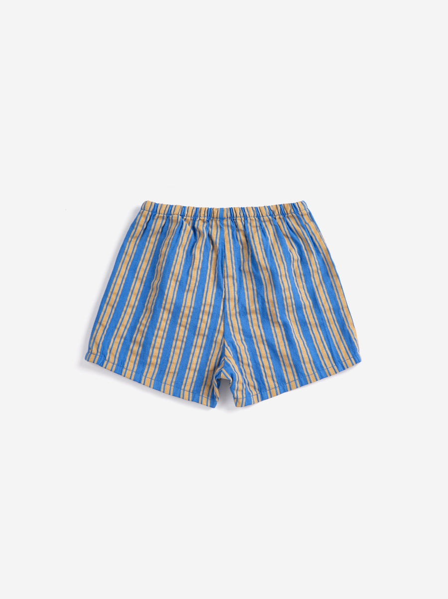 striped woven shorts hairline