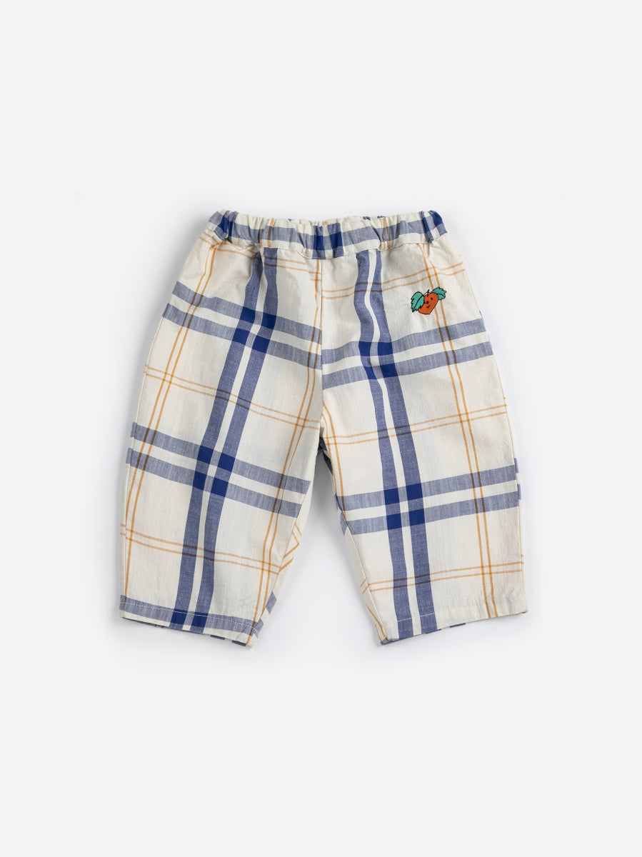 fun tartan woven pants