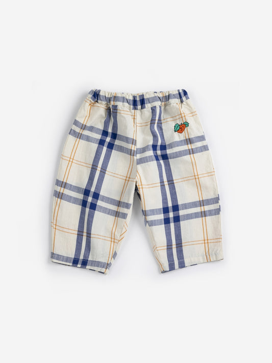 fun tartan woven pants