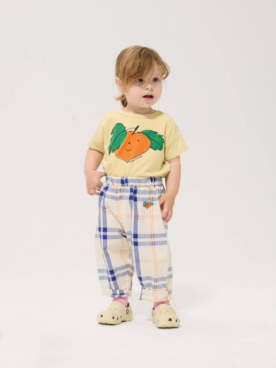fun tartan woven pants