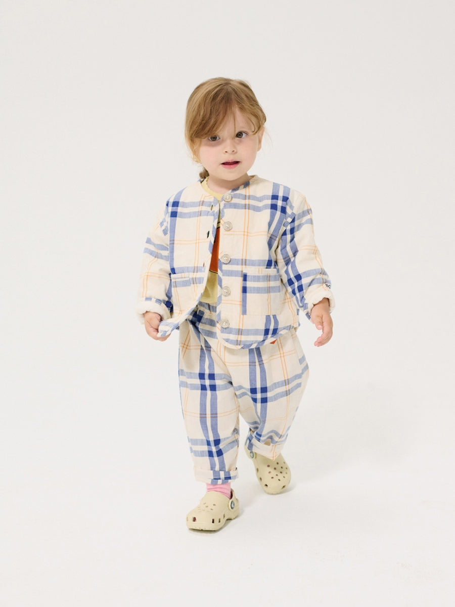 fun tartan woven pants