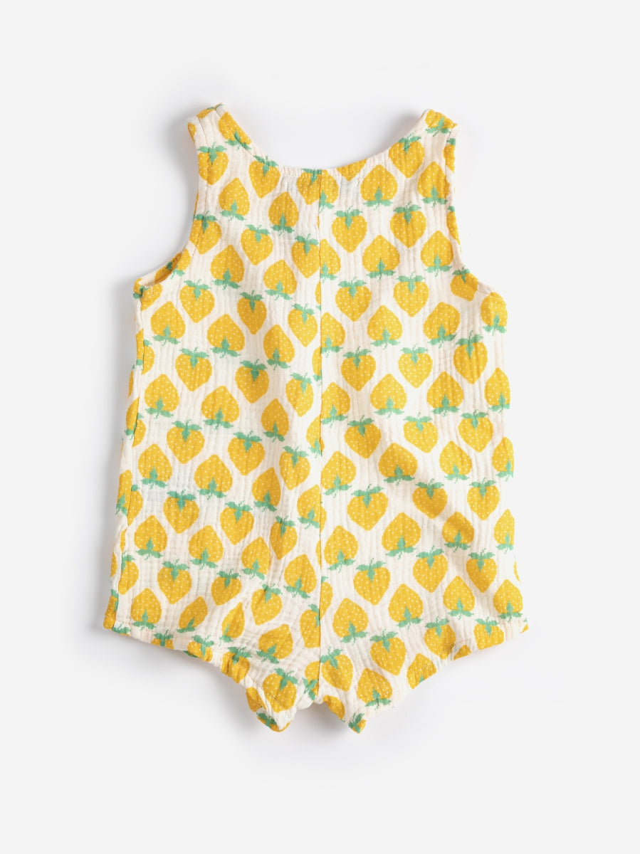 strawberry allover woven playsuit 3M